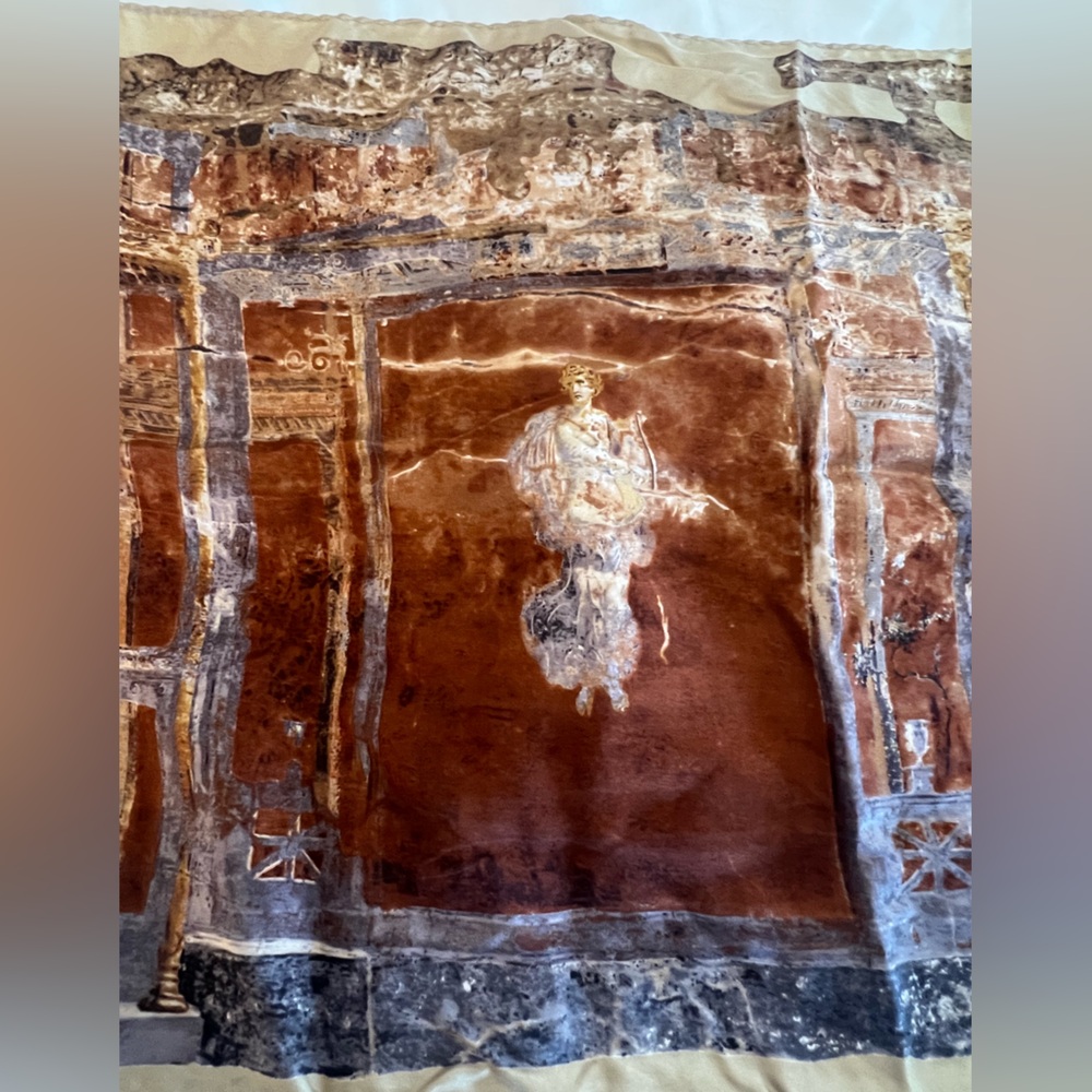 Elegant Silk Painting Scarf - Picture 2 of 7